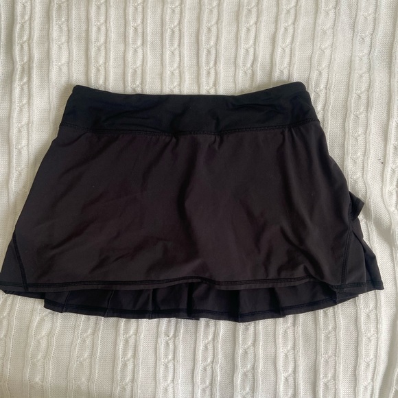 Black Ruffle Lululemon Skort - Picture 1 of 6